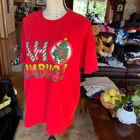 Vintage 90’s BAH HUMBUG Christmas graphic tee shirt. 🎄🎅 - Picture 9 of 16
